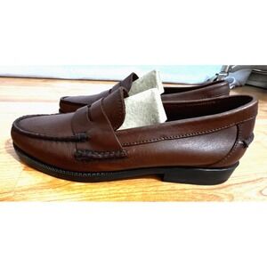 G.H. Bass Weejuns Vernon Mens 8 Brown Ivy Penny Loafers Leather Classic VTG